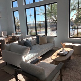 Thumbnail image of modern sofas in lounge at Citizen House Blue Bluff apartments in East Austin, TX.